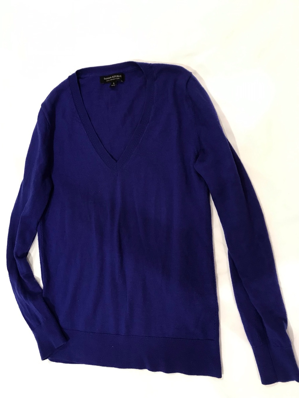 Banana Republic WOMEN’S Sweater - Cobalt Blue-Merino Wool